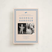 "Classically done" - Graduation Party Invitations in Country Blue by Inkblot Design - Front