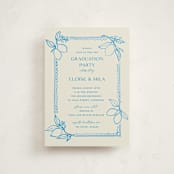 "Mediterraneo" - Graduation Party Invitations in Ocean by Pati Cascino - Front