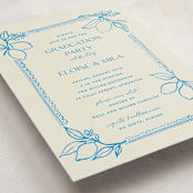 "Mediterraneo" - Graduation Party Invitations in Ocean by Pati Cascino - Detail