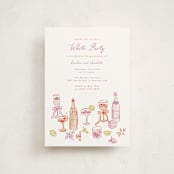 "cocktails and laughter" - Graduation Party Invitations in Orchid by Cass Loh - Front