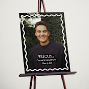 "Fun Border Frame" - Graduation Welcome Signs in Ice by Jackie Crawford - In Use