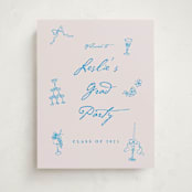 "Handdrawn little things" - Graduation Welcome Signs in Sky Whispers by Cass Loh - Front