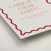 "Fun Border Frame" - Graduation Welcome Signs in Ruby by Jackie Crawford - Detail