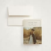 "Shining Frame" - Graduation Thank You Cards in Sugar by Nicole Walsh - Front