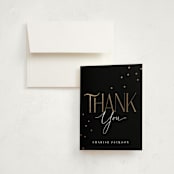 "Classic Grad Party" - Graduation Thank You Cards in Onyx by Hooray Creative - Front
