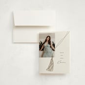 "Tassel Trio" - Graduation Thank You Cards in Cotton by Susan Zinader - Front