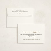 "Tassel Scallop" - Graduation Thank You Cards in Snow by Susan Zinader - FREE Recipient Addressing