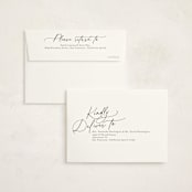 "Simply Side Scripted" - Graduation Thank You Cards in Latte by Jackie Crawford - FREE Recipient Addressing