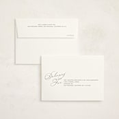 "Timeless Script" - Graduation Thank You Cards in Cotton by Susan Zinader - FREE Recipient Addressing