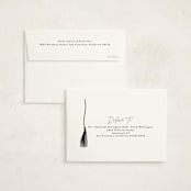 "tassel wrapped" - Graduation Thank You Cards in Onyx by Kamala Nahas - FREE Recipient Addressing