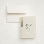 "Epilogue" - Graduation Thank You Cards in Noir by Jackie Crawford - Front