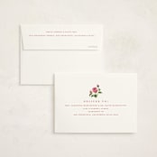 "Romantic Roses" - Graduation Thank You Cards in Blush by Teju Reval - FREE Recipient Addressing
