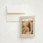 "gilded wave frame" - Graduation Thank You Cards in Vanilla by Phrosné Barwood - Front