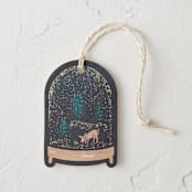 "Snowy Snow globe" - Gift Tags in Midnight by Jackie Crawford