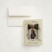 "Trendsetter" - Graduation Thank You Cards in Noir by Creo Study - Front