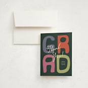 "Chunk" - Graduation Thank You Cards in Funky by Pixel and Hank - Front
