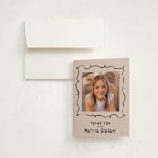 "Celebration Square" - Graduation Thank You Cards in Blush by Tamara Hilje - Front