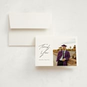 "Doctor in the House" - Graduation Thank You Cards in Domino by Corinne Malesic - Front