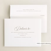 "Modern Curves" - Graduation Thank You Cards in Almond by Morgan Kendall - FREE Recipient Addressing
