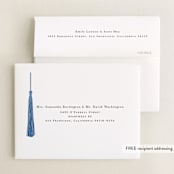"Tassled" - Graduation Thank You Cards in Cobalt by Ashlee Townsend - FREE Recipient Addressing