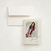"Aspire" - Graduation Thank You Cards in Cotton by Melanie Kosuge - Front