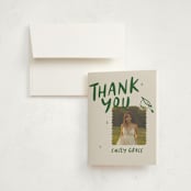 "Playful" - Graduation Thank You Cards in Avocado by Vera Lim - Front