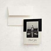 "Silo" - Graduation Thank You Cards in Nero by Pati Cascino - Front
