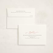 "Ribbon Frame" - Graduation Thank You Cards in Blush by Itsy Belle Studio - FREE Recipient Addressing
