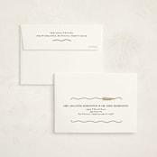 "Tassel Scallop" - Graduation Thank You Cards in Snow by Susan Zinader - FREE Recipient Addressing