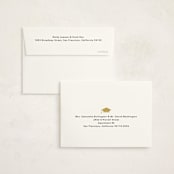"Academy" - Graduation Thank You Cards in Pearl by Jennifer Postorino - FREE Recipient Addressing