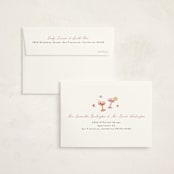 "cocktails and laughter" - Graduation Thank You Cards in Orchid by Cass Loh - FREE Recipient Addressing