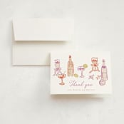 "cocktails and laughter" - Graduation Thank You Cards in Orchid by Cass Loh - Front