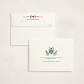 "Whimsical Hand Illustrated Crest" - Graduation Thank You Cards in Peony by Jackie Crawford - FREE Recipient Addressing