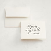 "Ribbons and Cords" - Graduation Thank You Cards in Ink by Megan Davis - Front