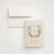 "wildflowers crest" - Graduation Thank You Cards in Hoos by Cass Loh - Front