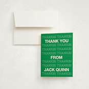 "Be There or Be Square" - Graduation Thank You Cards in Mustang by Cleghorn Creative - Front