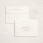 "Modern Serif" - Graduation Thank You Cards in Snow by Ellen Schlegelmilch - FREE Recipient Addressing