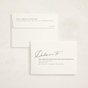 "Minimal Script" - Graduation Thank You Cards in Obsidian by Kamala Nahas - FREE Recipient Addressing