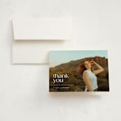 "morgan" - Graduation Thank You Cards in Ivory by Ellen Schlegelmilch - Front
