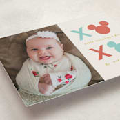 "Disney Mickey XOXO" - Valentine's Day Cards in Cherry by Ani Somi - Detail