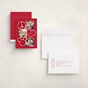 "Disney's Peace Love Mickey Mouse" - Valentine's Day Cards in Roses by Lea Delaveris - Assembled