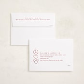 "Disney's Peace Love Mickey Mouse" - Valentine's Day Cards in Roses by Lea Delaveris - FREE Recipient Addressing