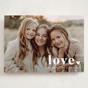 "love period" - Valentine's Day Cards in Cotton by Stacey Meacham - Front