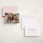 "love period" - Valentine's Day Cards in Cotton by Stacey Meacham - Assembled