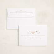 "Cupid" - Valentine's Day Cards in Peach by Corinne Malesic - FREE Recipient Addressing