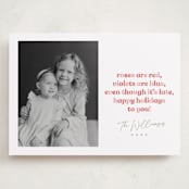 "Delayed Poem" - Valentine's Day Cards in Candy Hearts by Robert and Stella - Front