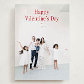 "Simplistic" - Valentine's Day Cards in Scarlet by Pixel and Hank - Front