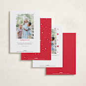 "Simplistic" - Valentine's Day Cards in Scarlet by Pixel and Hank - Back of Card Options