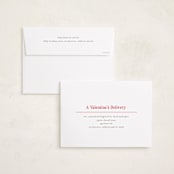 "Simplistic" - Valentine's Day Cards in Scarlet by Pixel and Hank - FREE Recipient Addressing