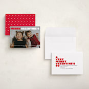 "merry valentine's" - Valentine's Day Cards in Rose by Lori Wemple - Assembled